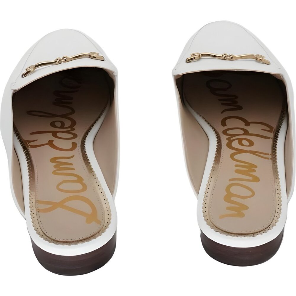Sam Edelman Women's White Linnie Bit Mules Size 7.5 M - Fast Shipping - Picture 3 of 6